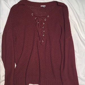 Maroon Sweater.